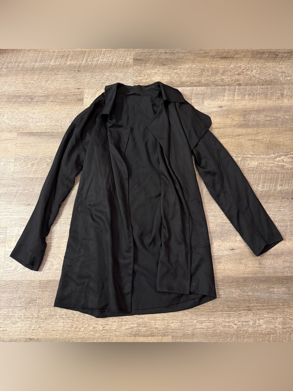 AllSaints Draped Open-Front Blazer Jacket